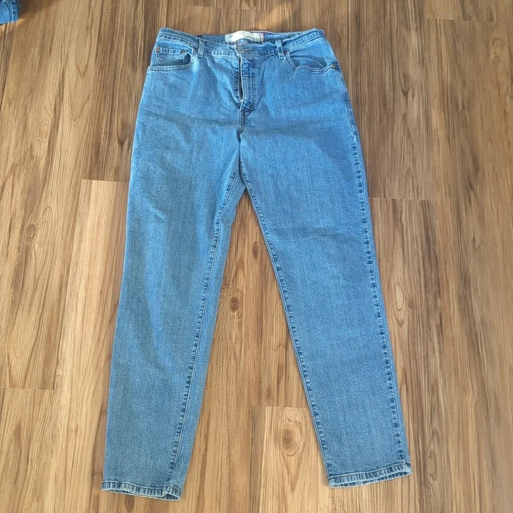 Levi Relaxed Tapered Classic Blue Jeans US 14L Long Tall 155513101